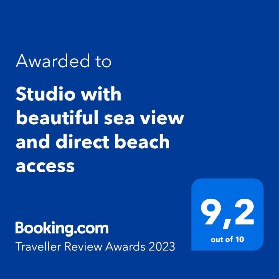 Studio With Beautiful Sea View And Direct Beach Access Кан Екстериор снимка